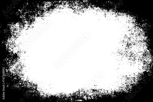 Grunge border vector texture background. Abstract frame overlay. Dirty and damaged backdrop.