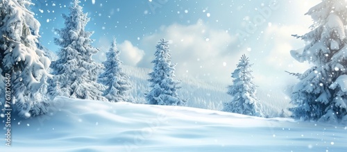 natural scenery in winter © zaen_studio