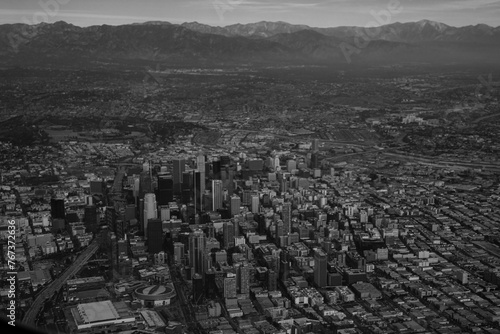 Los Angeles in black and white