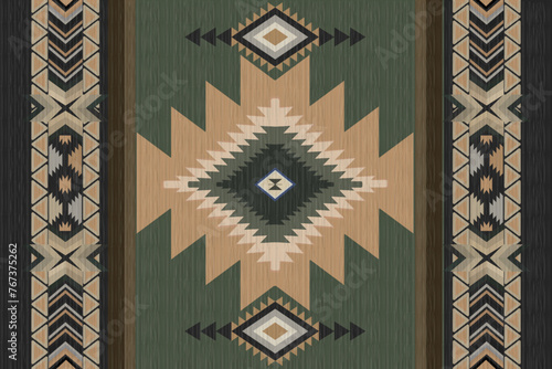 Navajo retro colors tribal vector seamless navajo pattern. aztec abstract geometric art print. ethnic hipster vector background. Wallpaper, cloth design, fabric, navajo pattern, cover, textile carpet