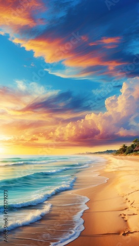 Sunshine on a beautiful sandy beach