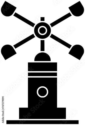 air illustration pressure silhouette meteorology logo science icon sensor outline tool measurement instrument equipment environment anemometer direction meter forecast shape climate change station for