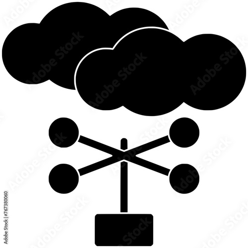 air illustration pressure silhouette meteorology logo science icon sensor outline tool measurement instrument equipment environment anemometer direction meter forecast shape climate change station for