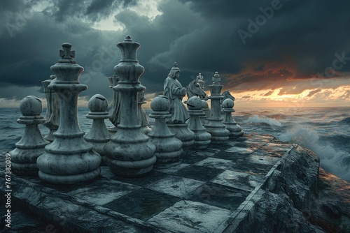 Creative chess: captivating journey through imaginative compositions, artistic arrangements, strategic brilliance, exploring boundless realm where creativity converges with the timeless game of kings.