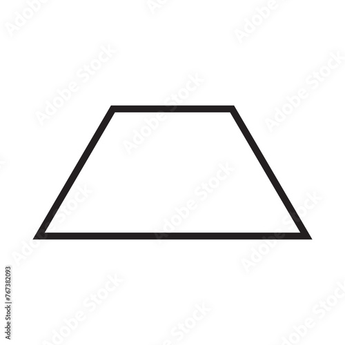 trapezoid icon vector illustration design template