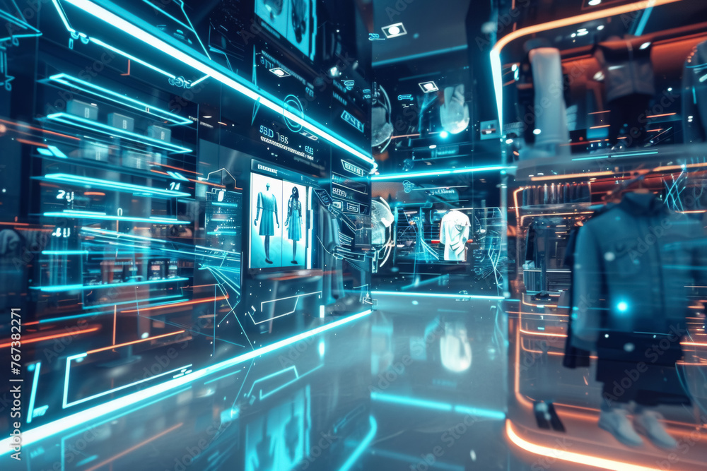 AI-Enhanced Futuristic Retail AI-Enhanced Futuristic Retail