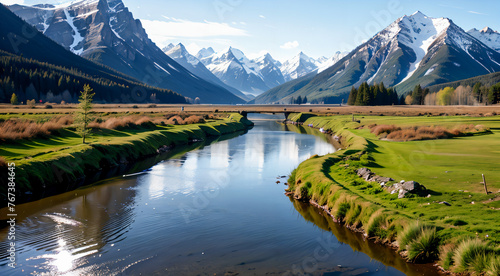 lake in the mountains
