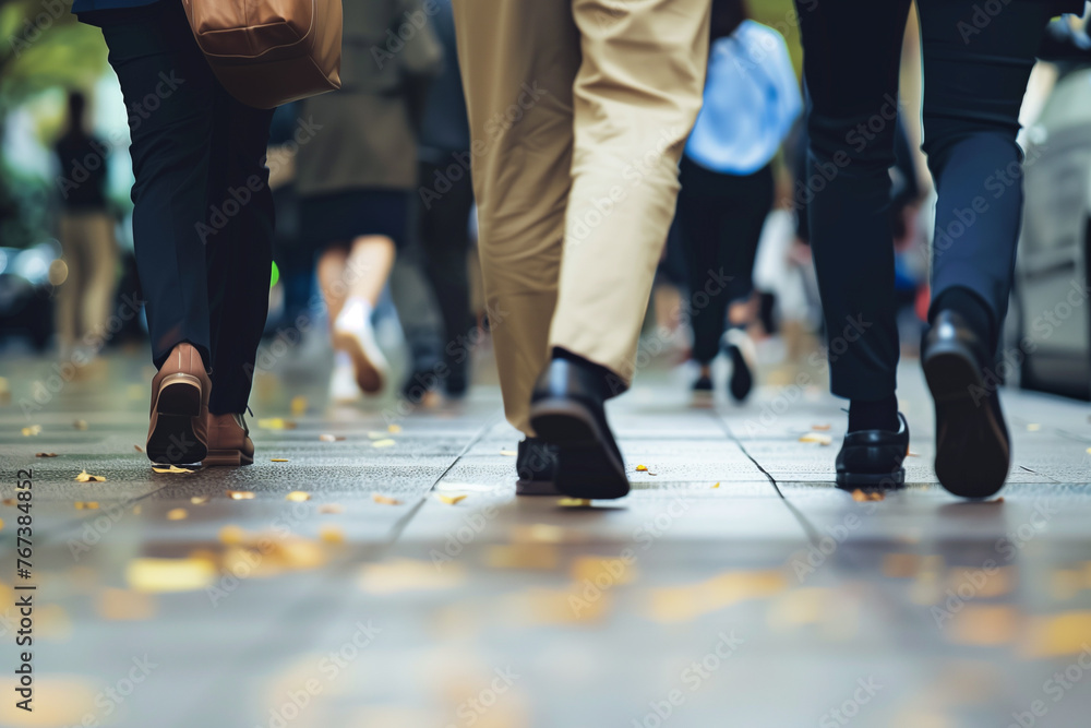 Fototapeta premium 街の中 人混み