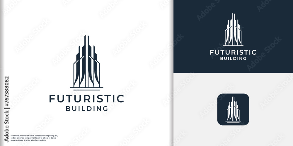 futuristic building logo design inspiration futuristic building logo design inspiration