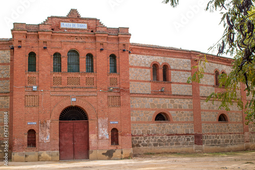 Facade of the Talavera de la Reina bullying, where the bullfighter Joselito died on May 16, 1920 photo