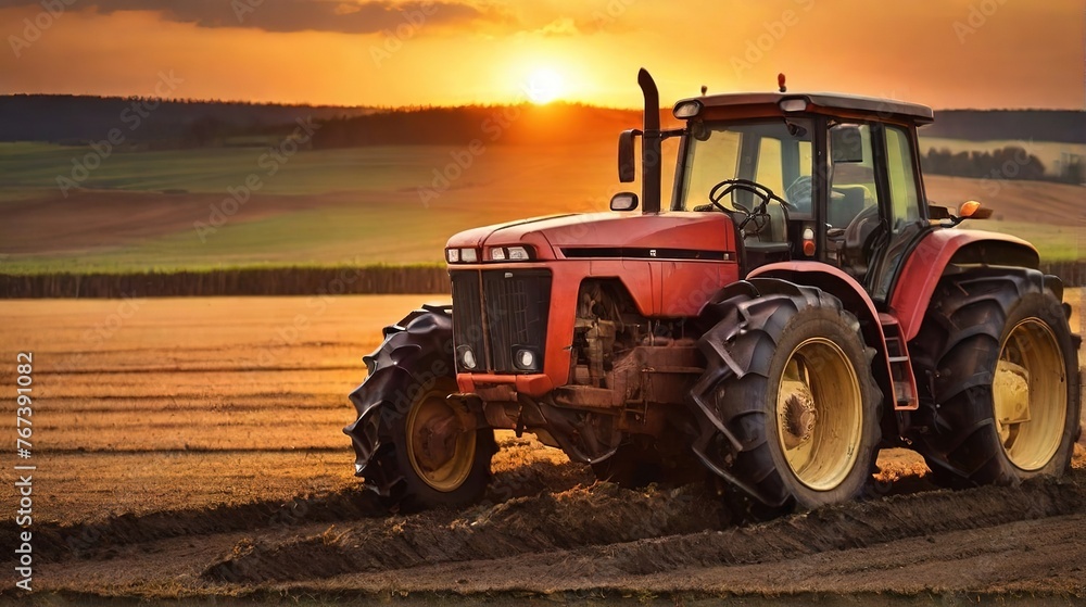 Modern tractor equipment plows an agricultural meadow on a farm in spring or autumn. A farmer cultivates the soil before planting plants, crops in the countryside. Modern tractor equipment plows an agricultural meadow on a farm in spring or autumn. A farmer cultivates the soil before planting plants, crops in the countryside.