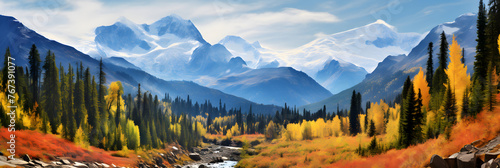 Stunning display of Fall Colors in British Columbia - A Symphony of Red, Orange, and Yellow