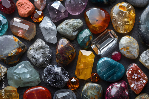 various types of gemstones photo