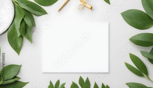 Mockup Card Birthday Wedding Background White Tabl Upscaled 4 photo