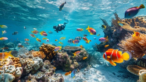 Capture the thrill of exploring underwater worlds while snorkeling or diving