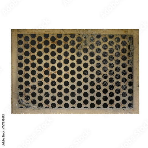 Shaded old vent grille