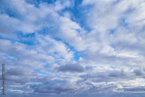 White clouds in the blue sky  sky in the clouds