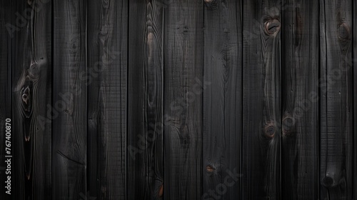 Rustic black gray wooden boards texture - seamless long pattern wall background for design