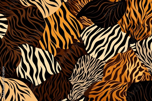 Abstract Animal Skin Print Background, Animals Skin Pattern Background, Wild Animals Skin Print, Safari Animal Print, Animal Skin Digital Paper, AI Generative