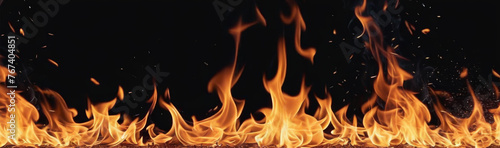 Blazing Grill Fire: Fierce Heat for BBQ Perfection
