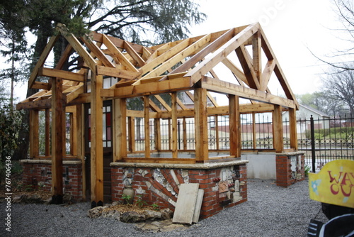 wooden house
