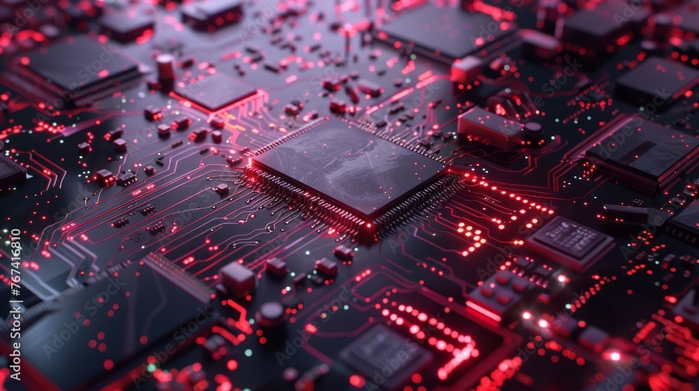 Central Computer Processors (CPU) and Motherboard Digital Chip - Science and Technology Background Central Computer Processors (CPU) and Motherboard Digital Chip - Science and Technology Background