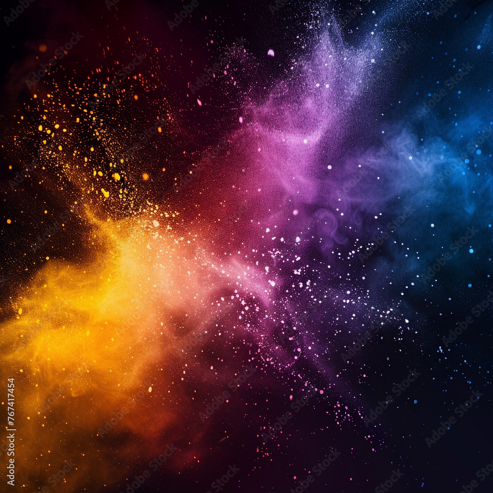 Colourful nebula background