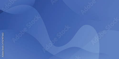 Minimal dark blue abstract background vector with dynamic curves with space for design