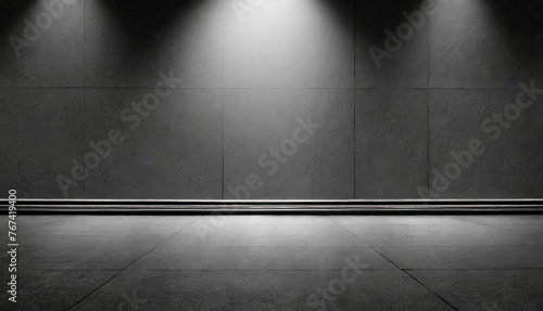 Display Stand and Exhibition Stand for Items with Wooden, Marble, Sand, Neon Surface with Smoke and Grey, Blue Damaged Concrete Wall, Mountain Background