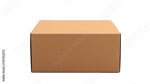 Create A High quality 1 brown Cardboard box on white background © Zeeshan