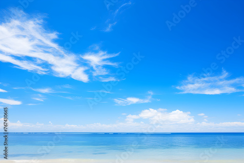 Picturesque Clear Blue Sky – Nature's Beauty Unveiled In Its Purest Form © Theresa