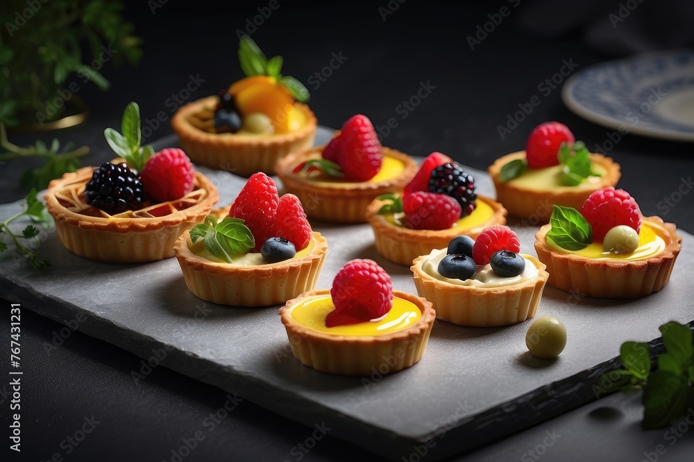 tart with berries and cream tart with berries and cream