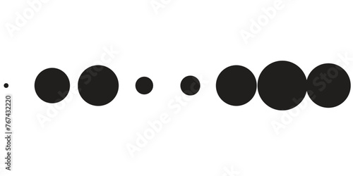 dotted line simple shape vector symbol photo