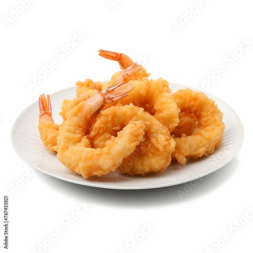 a plate of fried shrimp