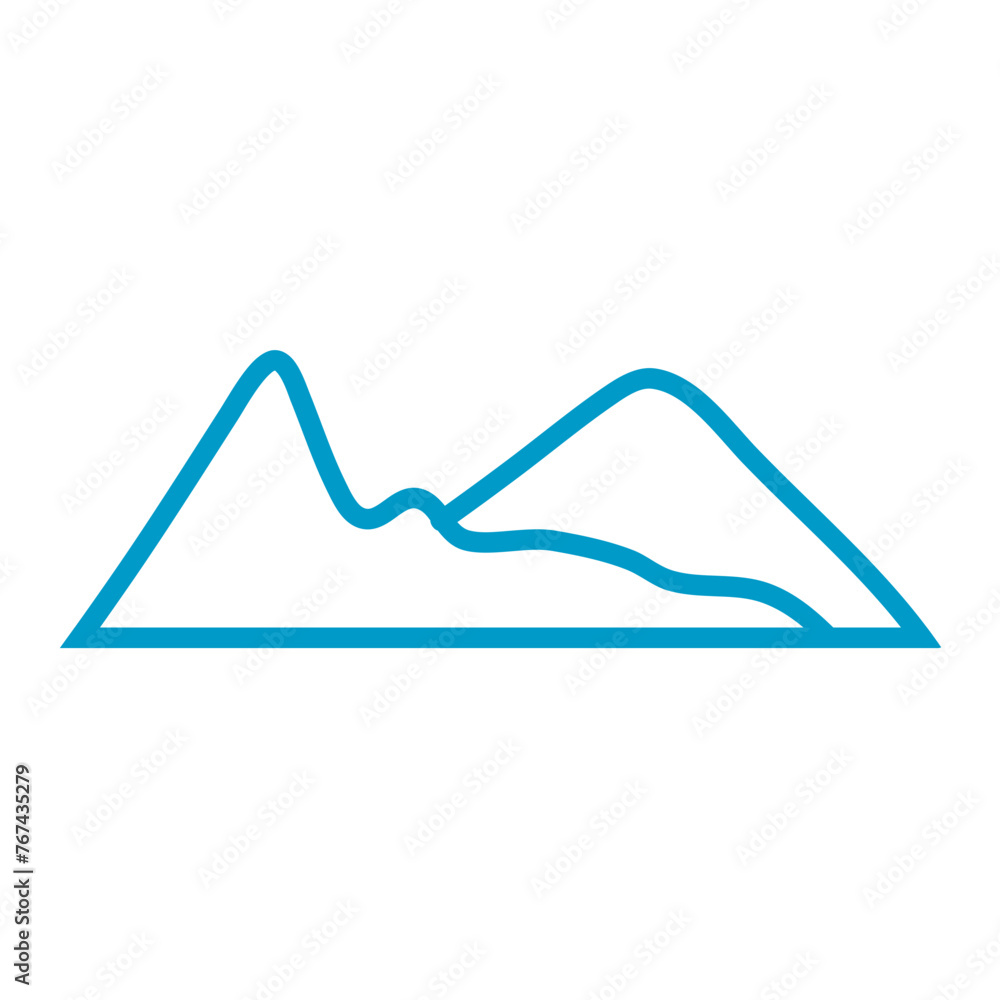 Mountain line icon Mountain line icon