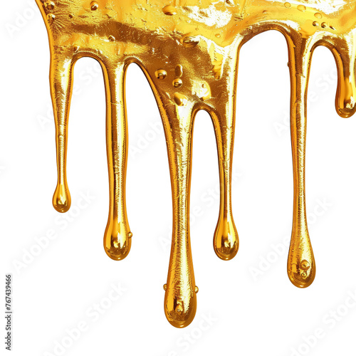 melted gold dripping isolated.png
