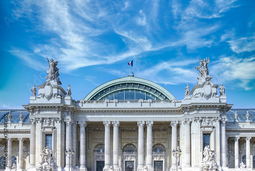 Beautiful and historic Grand Palais building in Paris, France