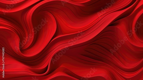 Abstract background of randomly arranged contours of elipses in red colors.