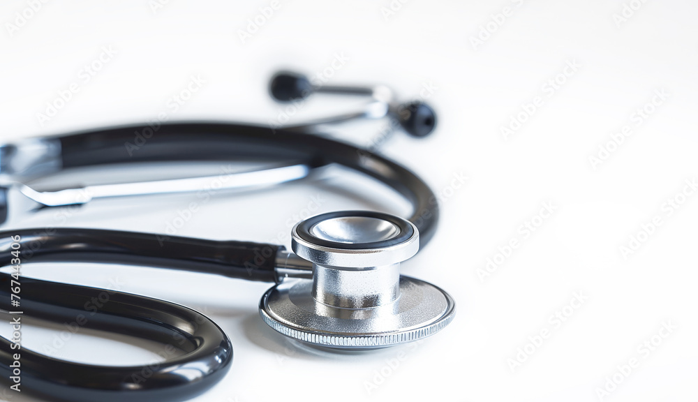 Stethoscope isolated on white background, medical concepts. Stethoscope isolated on white background, medical concepts.