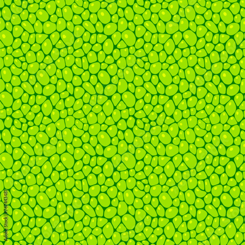 Green cells seamless pattern. Leaf structure vector illustration. Fresh greenery template background. Plant repeated texture for organic, eco, agro and scientific design. seeds endless backdrop.