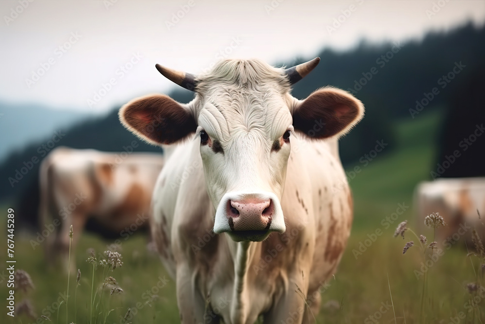 Cow in the meadow