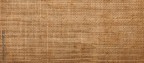 An extreme close-up view showcasing the intricate texture of a burlock cloth in a rich brown shade