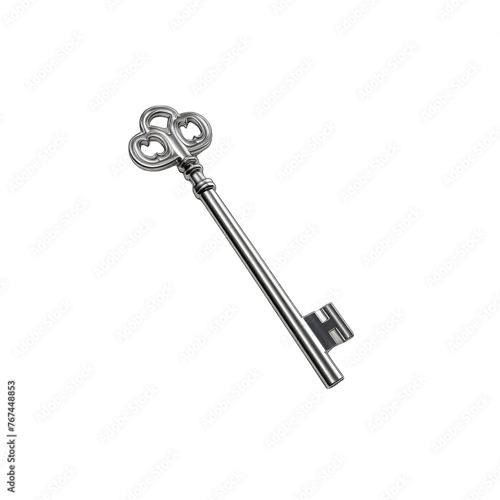 3D Key on white background . golden key isolated on white background 3D Key on white background . golden key isolated on white background