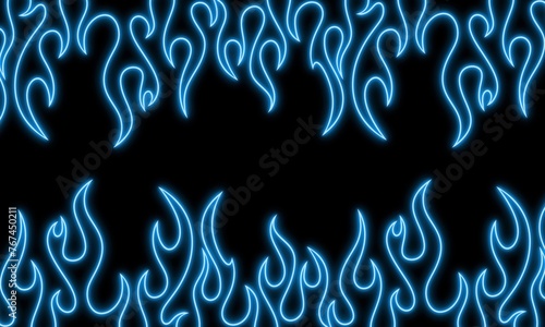 Fire and flame background, cool aesthetic neon light fire