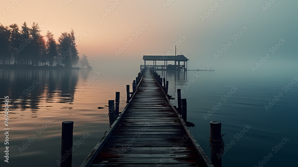 Fototapeta premium Tranquil Marina on Tranquil Waters