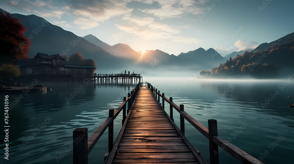 Obraz premium Tranquil Marina on Tranquil Waters