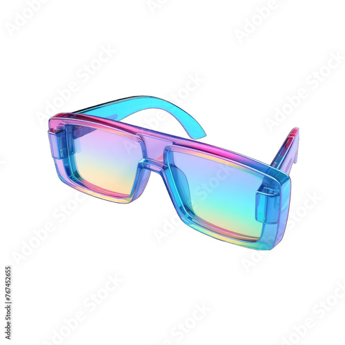 3D Glasses on white background . glasses isolated on white background, png