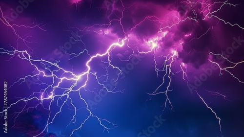  a purple and blue background with a lot of lightening in the middle of the image and a purple and blue background with a lot of lightening in the middle. © Anna