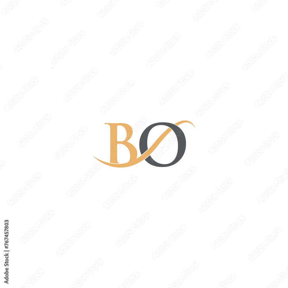 bo logo design beauty salon spa luxury logo vector bo logo design beauty salon spa luxury logo vector