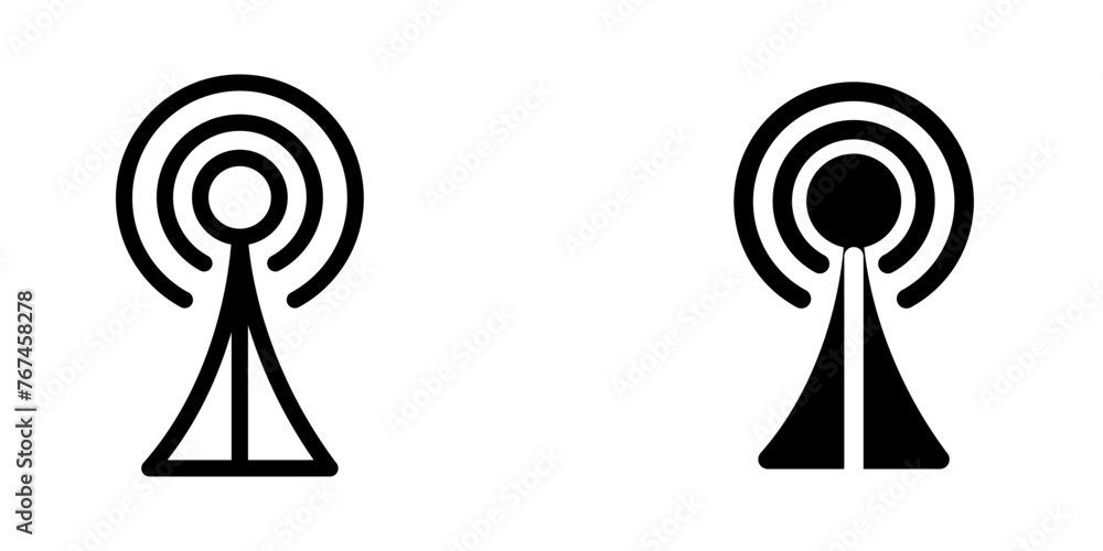 Illustration Vector graphic of tower icon template Illustration Vector graphic of tower icon template